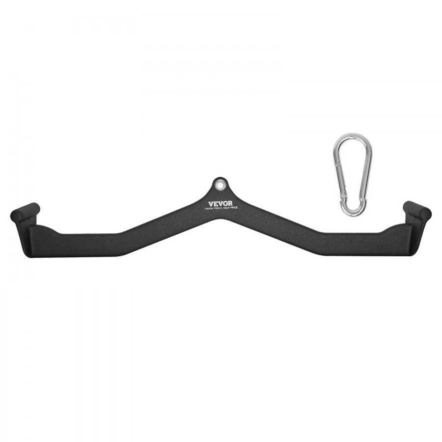 VEVOR Lat Pull Down Bar Attachment – 550kg, Black Steel Bars