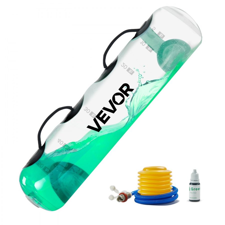 VEVOR Water Weights Aqua Bag, Large Aqua Bags for Workout, 31.75 kg Adjustable Portable Stability Fitness & Full Body Exercise Equipment, for Strength Core and Balance Training, Home Gym Exercise