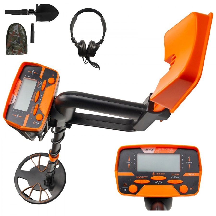 VEVOR Yellow Metal Detector 3010 Waterproof Disc Metal detectors Underwater Underground High Accuracy LCD Display Metal Detector for Adults and Children Headphone Automatic Detector
