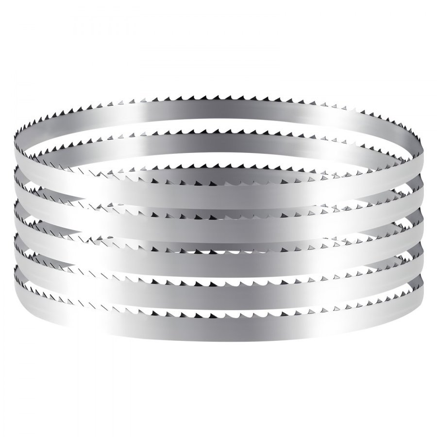 VEVOR Bandsaw Blade, 1832 mm Length, 4 TPI Band Saw Blade with 18 HRC Hardened Sharp Teeth, SK5 High-Strength Carbon Steel, 12.7 mm Width, Replacement for Major Woodworking Band Saw Brands, 1 Pack