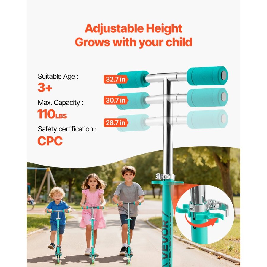 VEVOR Kick Scooter for Kids – 5-inch wheels, 110 lbs Load