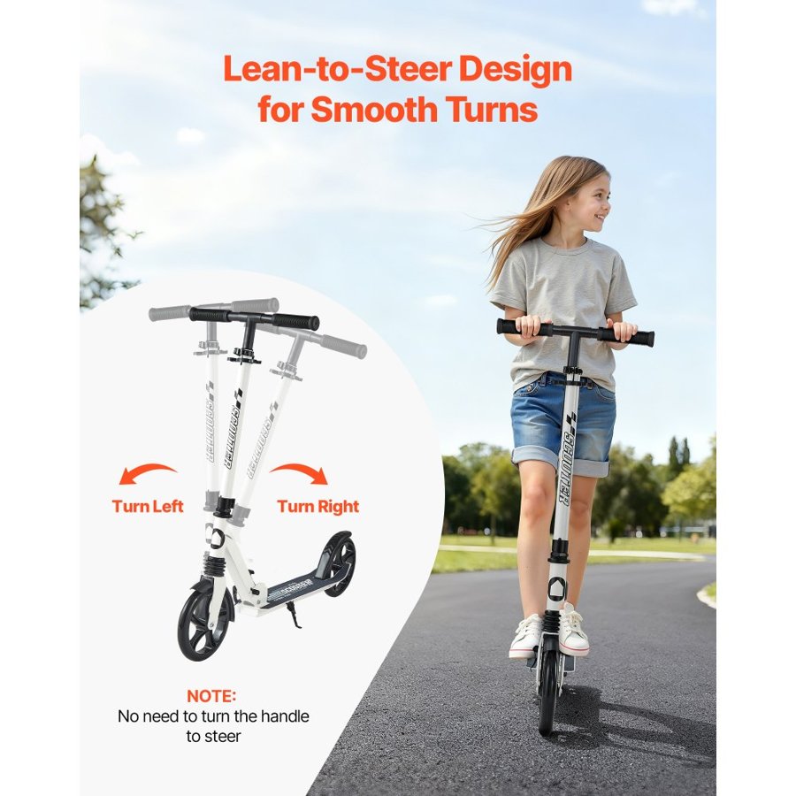 VEVOR Kick Scooter for Teens – 220 lbs Capacity, 8" Wheels