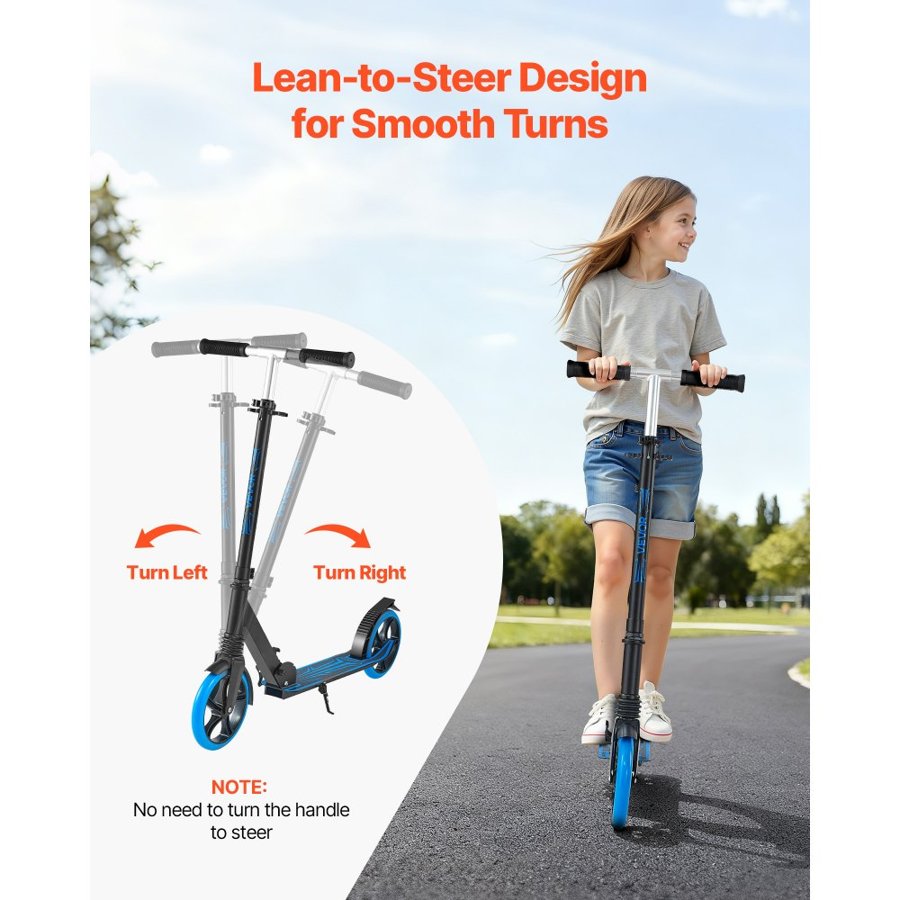 VEVOR 2 Wheel Scooter for Kids – 35.4, 38.2 Inches, 99.8 KG