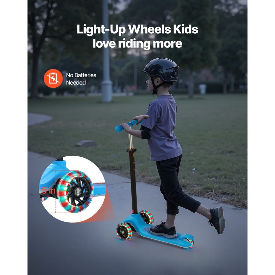 VEVOR Toddler 3 Wheel Scooter – Kids Ages 3+, 165 LBS