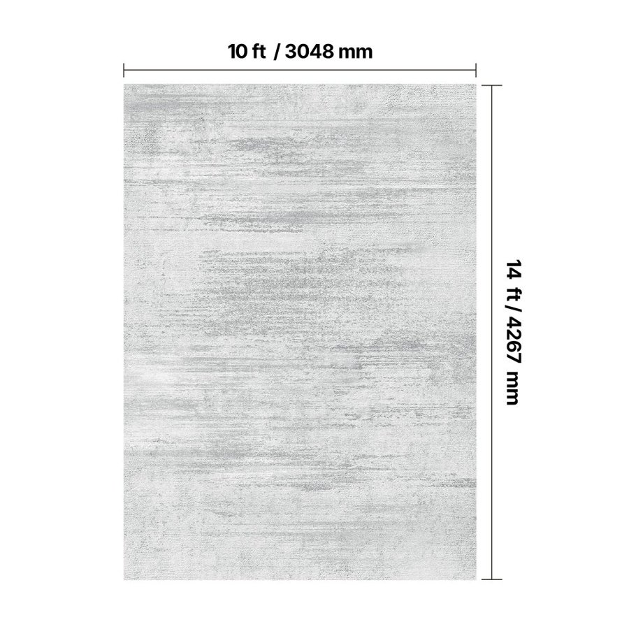 VEVOR Area Rug, 10 x 14 ft Large Washable Rug, Non-Slip and Tear-Resistant Soft Carpet, Pet & Child Friendly Modern Area Rugs, Indoor Mat for Bedroom, Office, Living Room, Kids Room, Entryway, Gray