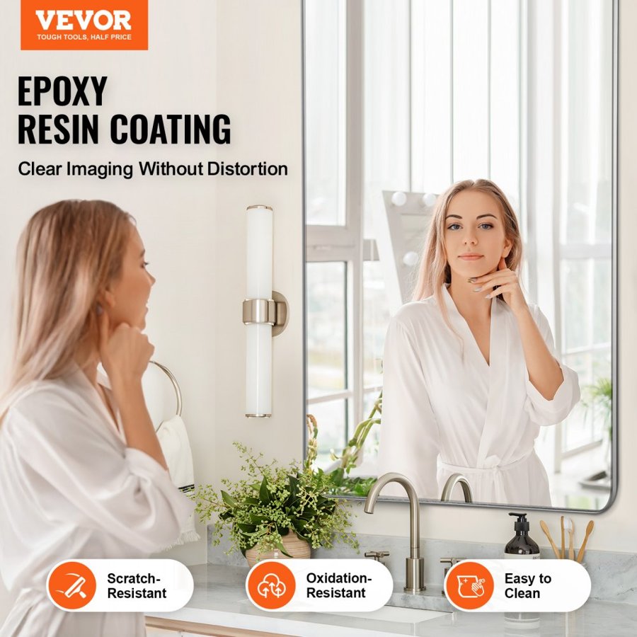 VEVOR 32 x 72 Mirror –  0.15 Inch, 32 x 72 Inch, Z Shaped