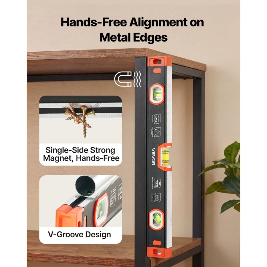 VEVOR Magnetic Level Set – 3 Pc, 225/400/600 mm