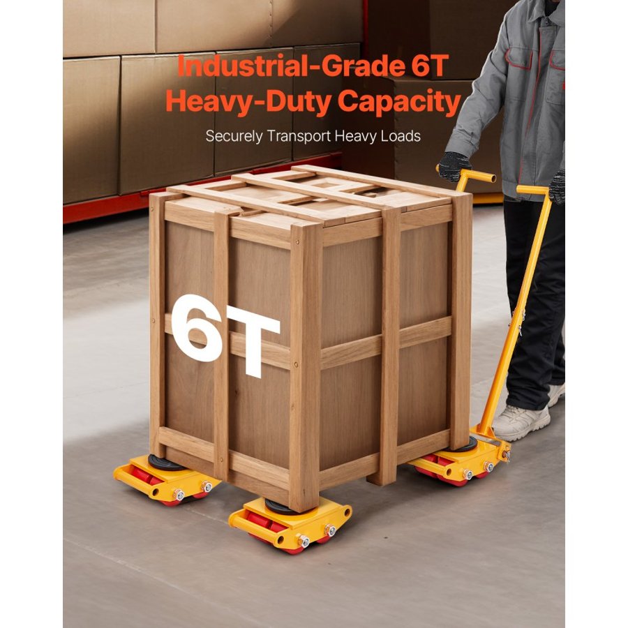 VEVOR Machinery Moving Skate - 6T, 13228 Lbs, Steel Dolly