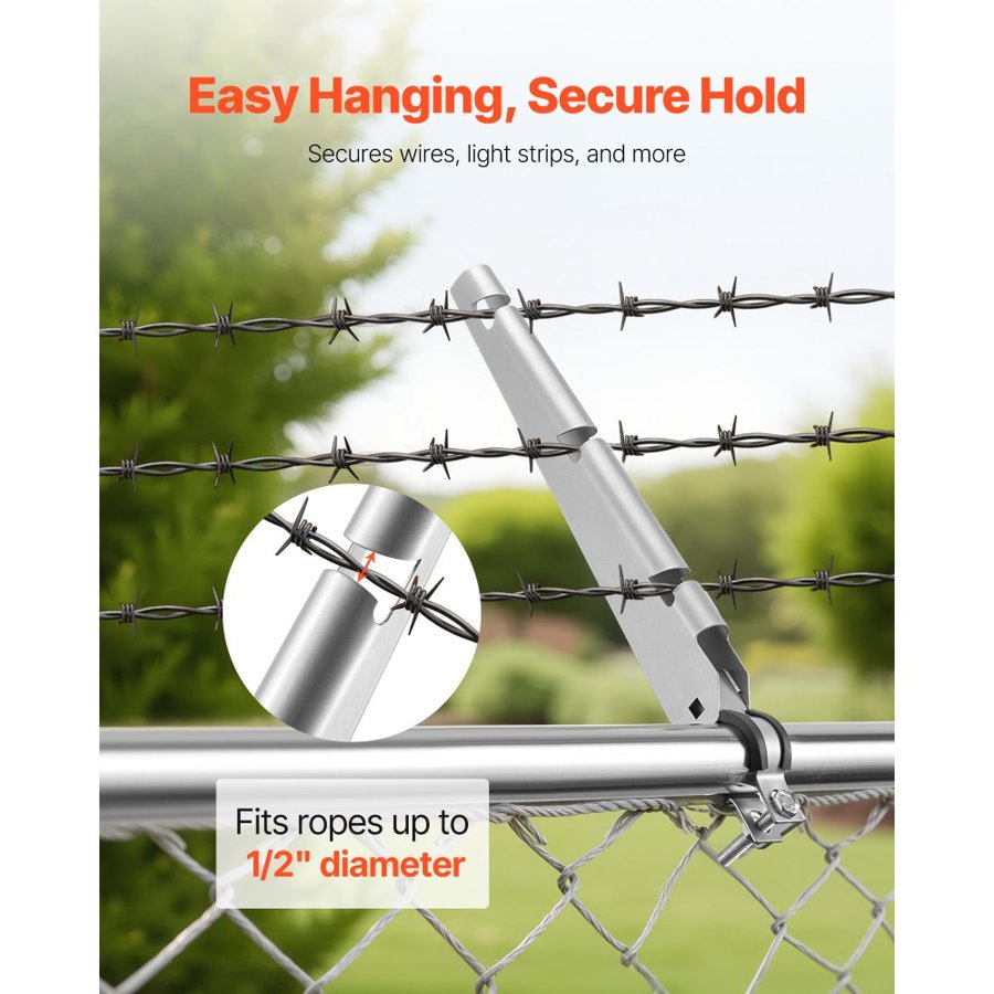 VEVOR Chain Link Barbed Wire Arm – 14.8" Extender, 10 Pack
