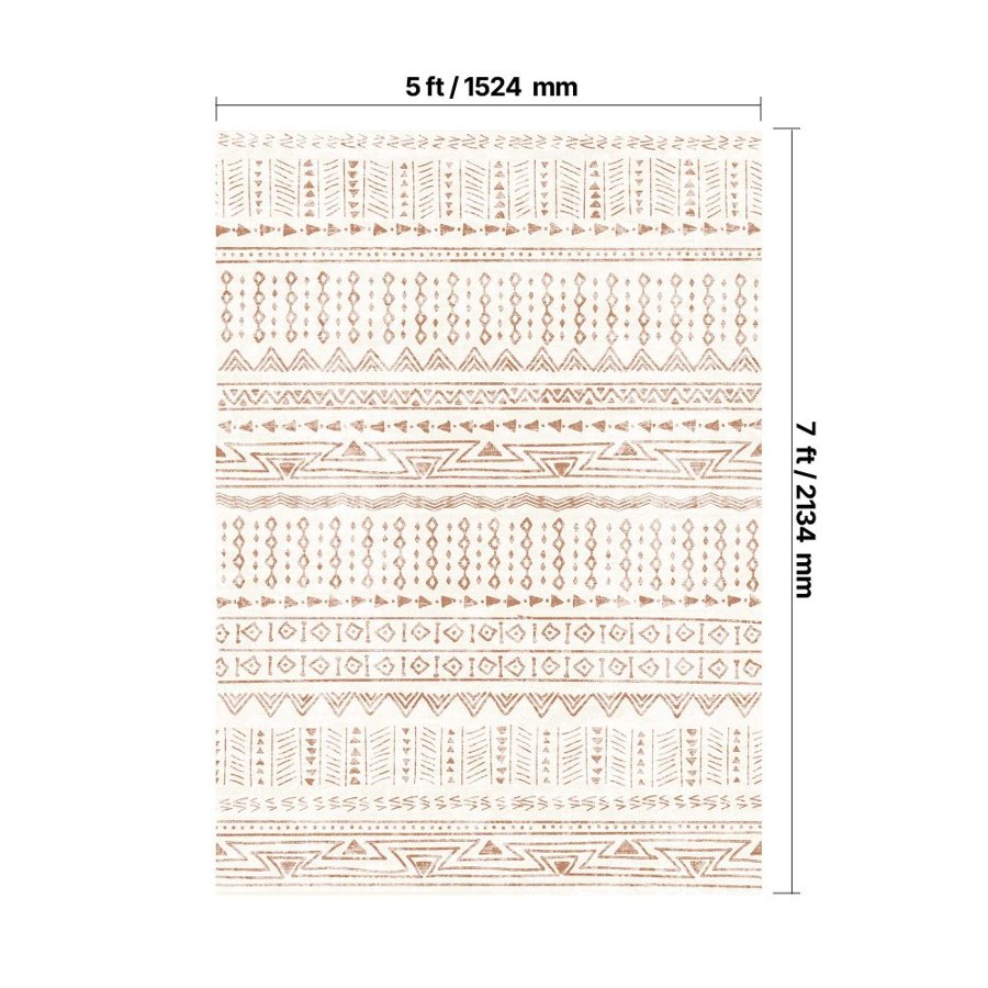 VEVOR Area Rug, 5 x 7 ft Large Washable Rug, Non-Slip and Tear-Resistant Soft Carpet, Pet & Child Friendly Modern Area Rugs, Indoor Mat for Bedroom, Office, Living Room, Kids Room, Entryway, Beige