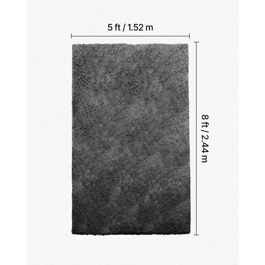 VEVOR 5x8 Foot Rug – 35mm Plush Shag, 6 x 9 ft/1.83 x 2.74m