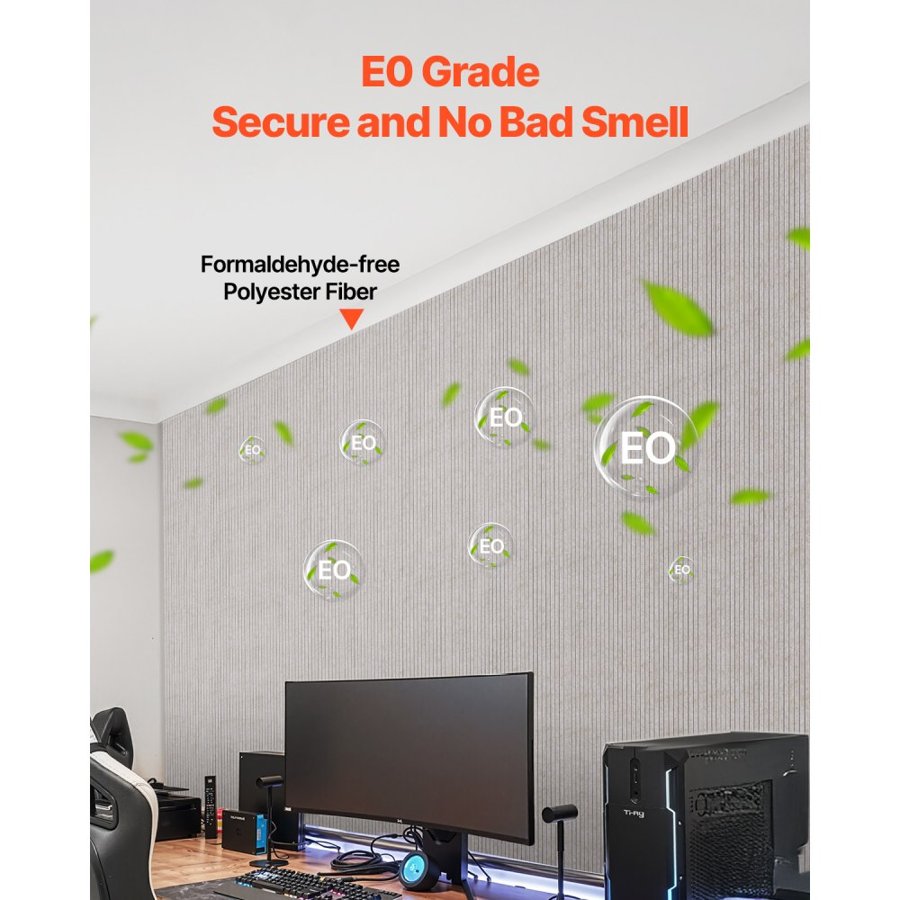 VEVOR Self Adhesive Acoustic Foam – 47.2 x 23.6 x 0.4 inch