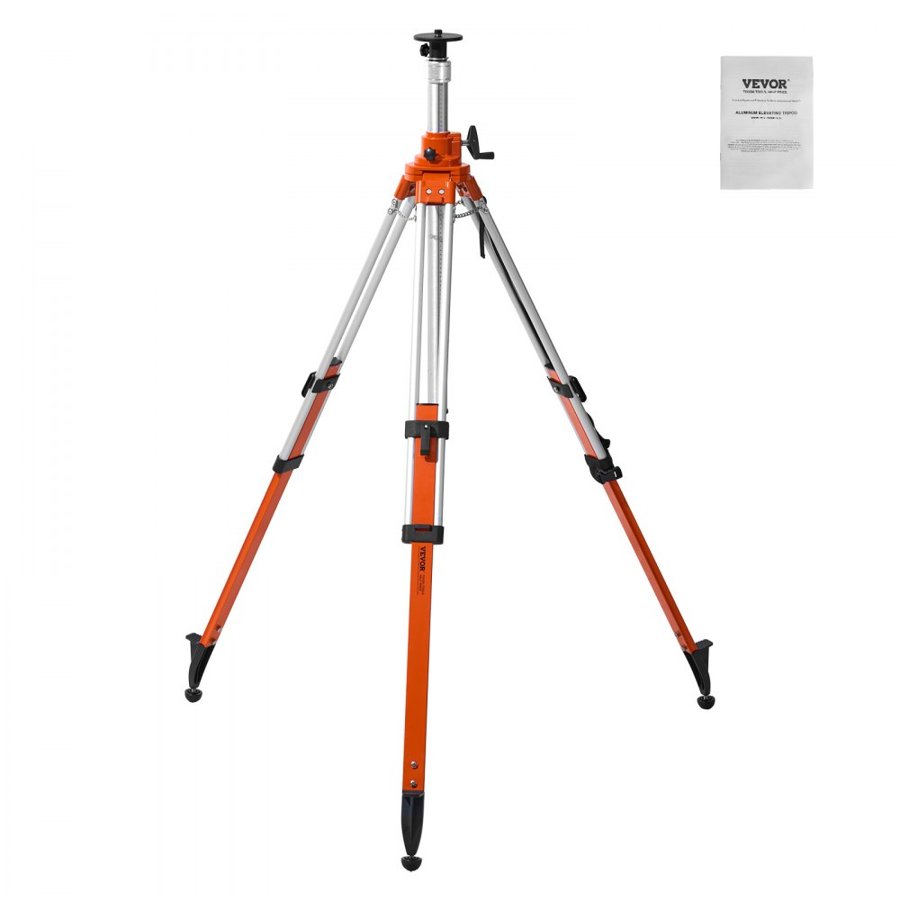 VEVOR Heavy Duty Laser Level Tripod – 5/8"-11", 45"-114"