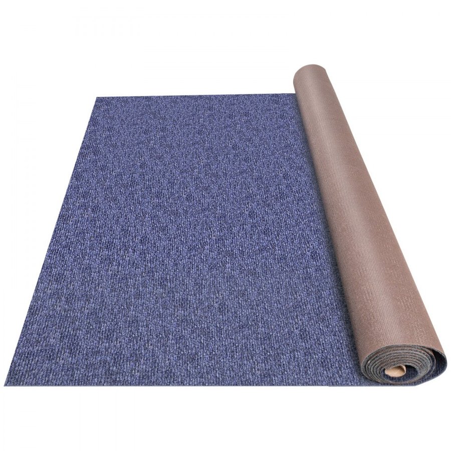 VEVOR Indoor Outdoor Rug Carpet 5.9x49.2' Outdoor Rug with Waterproof Back Outdoor Rug for Patio Porch Deck Garage Outdoor Area Rug Runner Anti-Slide Porch Rug No Mildew Kitchen Rugs(Blue,1.8 * 15M)