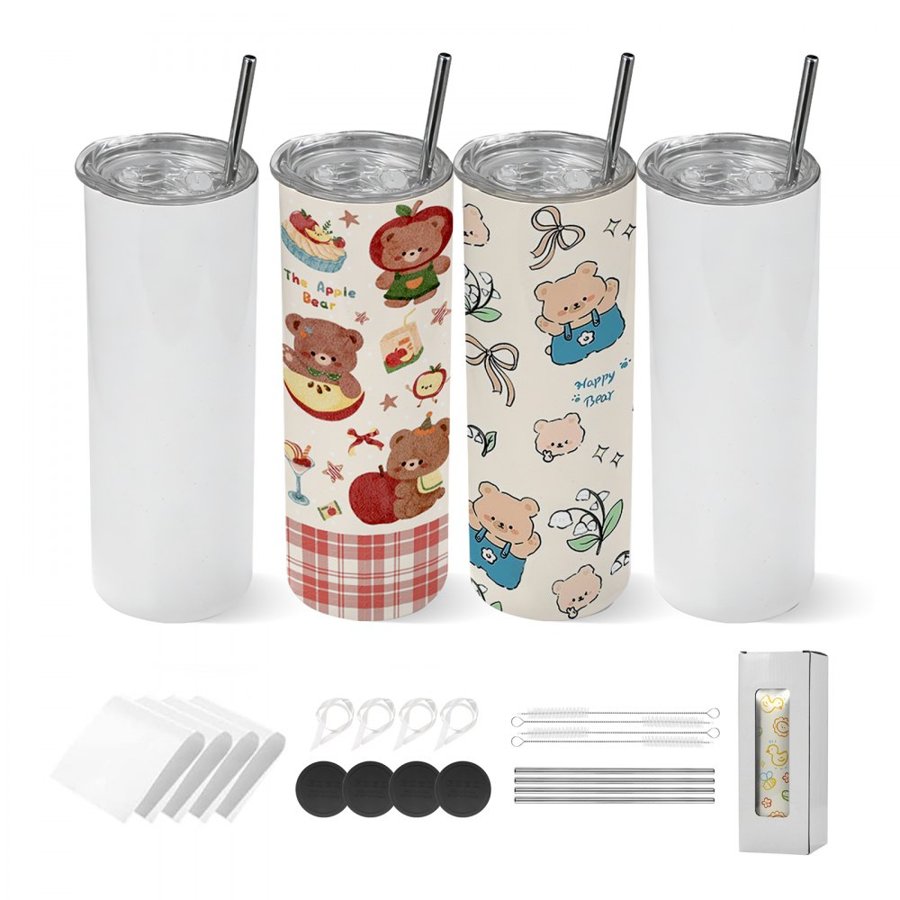 VEVOR 20 oz Sublimation Tumblers – 4 Pack, 12 Hours, 8 Hours