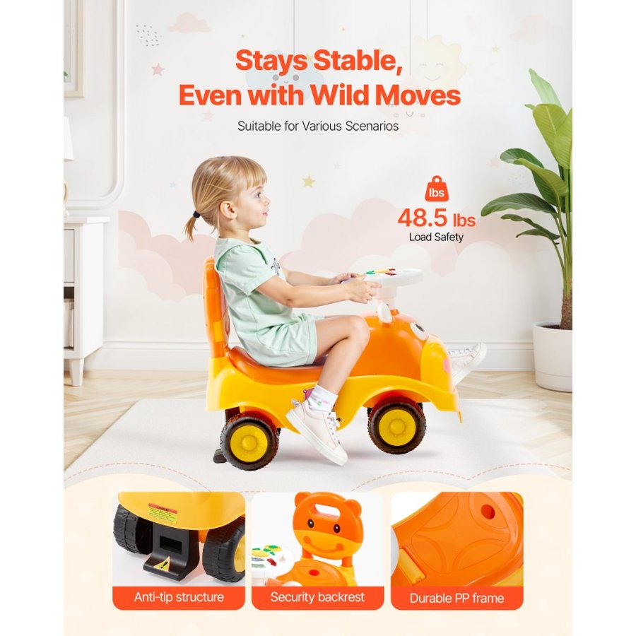 VEVOR Push Car for Toddler –  19-36 Months Toddler, 48.5 lbs