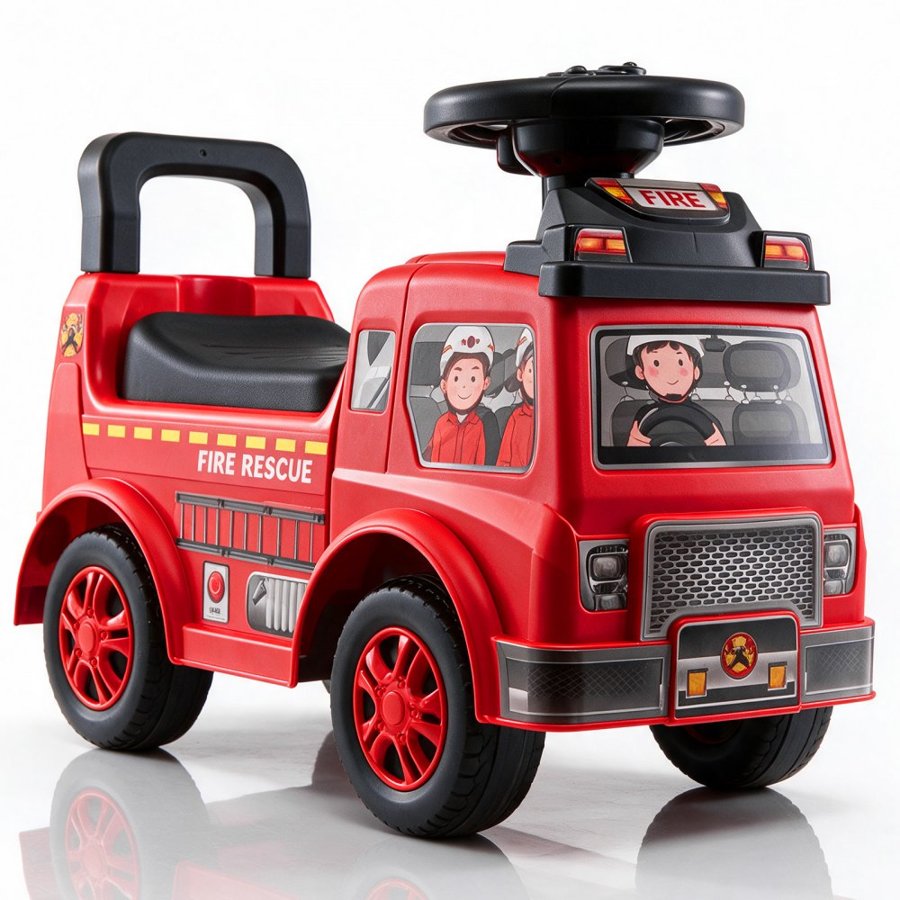 VEVOR Ride On Push Car for Toddlers, Ages 1-3, Ride Racer, Sit to Stand Toddler Ride On Toy, Classic Kids Ride On Car with Music Steering Wheel & Under Seat Storage, Ride On Toy for Boys Girls, Red