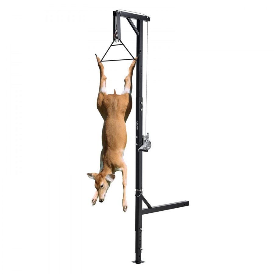 VEVOR Truck Hitch Game Hoist – 500 lbs Capacity, 360° Swivel