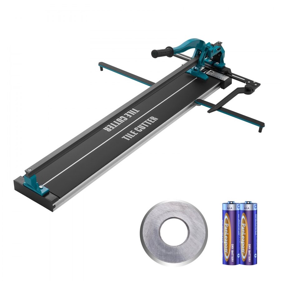 VEVOR Manual Tile Cutter, 1000mm, Porcelain Ceramic Tile Cutter with Tungsten Carbide Cutting Wheel, Infrared Positioning, Anti-Skid Feet, Durable Rails for professional installers or beginners