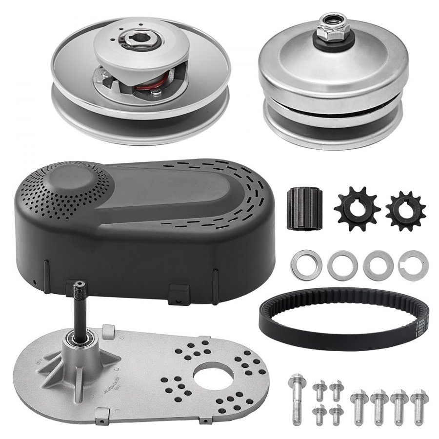 VEVOR Drive Clutch, 2-8HP Engine, 2000 RPM High-Strength Drive Clutch with Asymmetric Designed Wheels & Robust Rubber Belt, Sturdy & Durable Clutch with Full Accessories, Fit for Various Engines