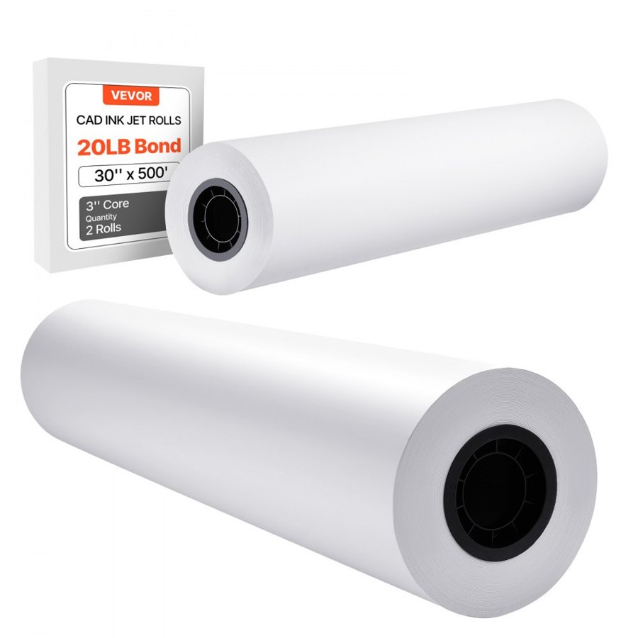 VEVOR Engineering CAD Drawings Wide Format Paper- 500ft