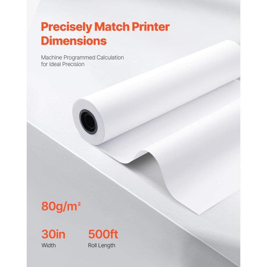 VEVOR Engineering CAD Drawings Wide Format Paper- 500ft