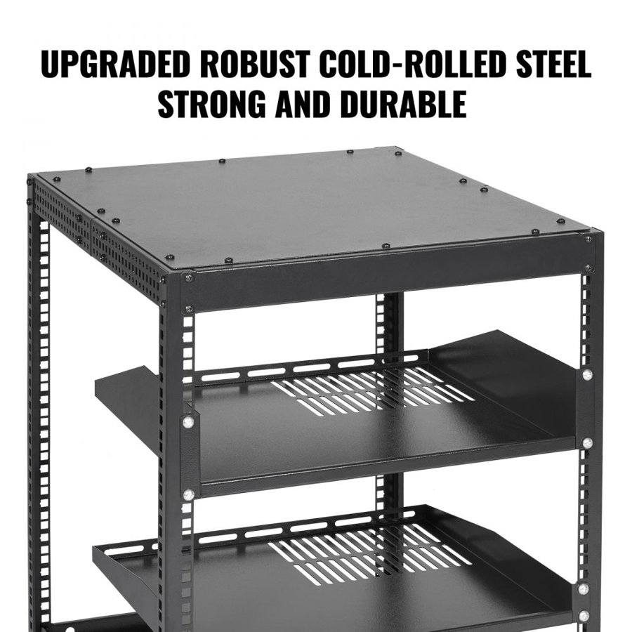 VEVOR Server Rack 12U Size – 23-40" Adjustable Depth