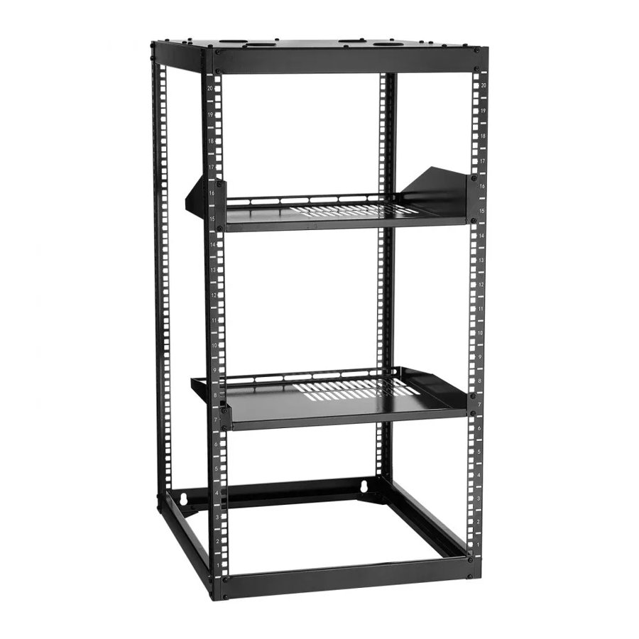 VEVOR 20U Server Rack – 23 in Depth, Heavy Duty 4 Post