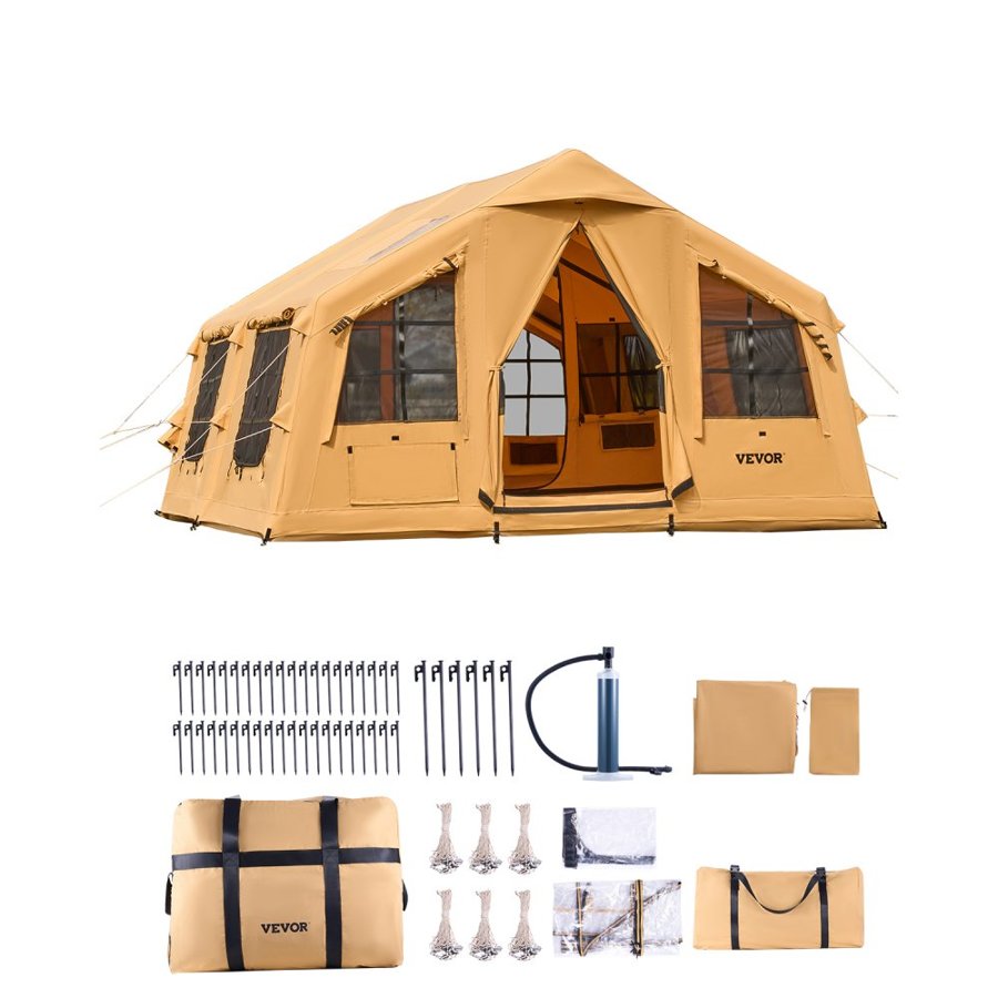 VEVOR Camping Tent for 12 Person – 186 Sq.Ft Inflatable