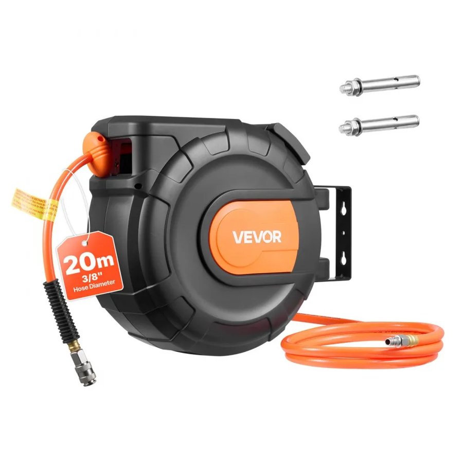 VEVOR Ceiling Mount Air Hose Reel – 20m PVC, 300 PSI