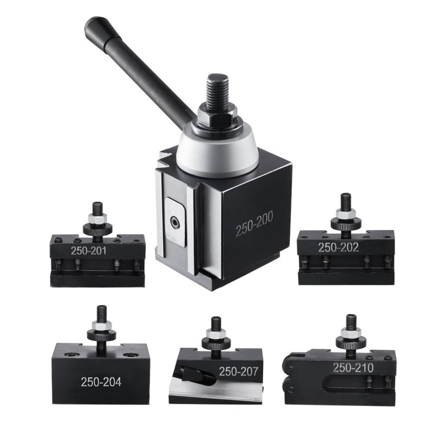 VEVOR Quick Change Tool Post Holder – 45# Steel, 6 Pcs