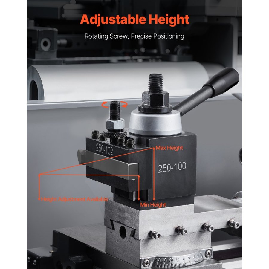 VEVOR Quick Change Lathe Tool Post – 6-Piece, 6"-12" Swing