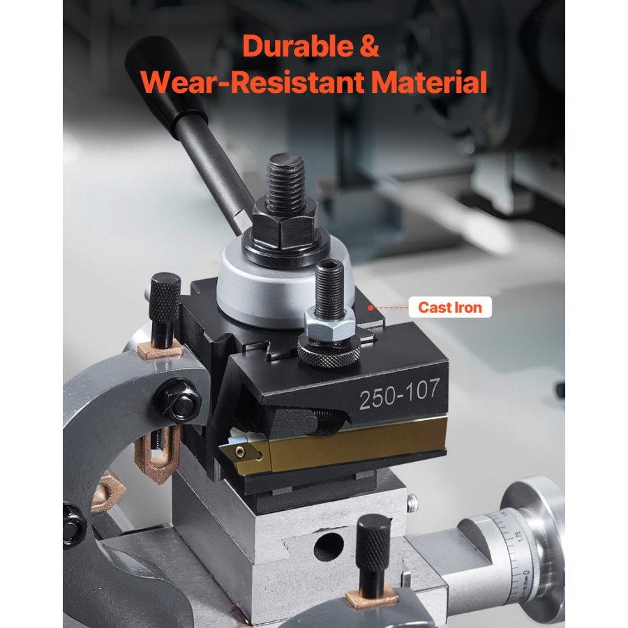 VEVOR Quick Change Lathe Tool Post – 6-Piece, 6"-12" Swing