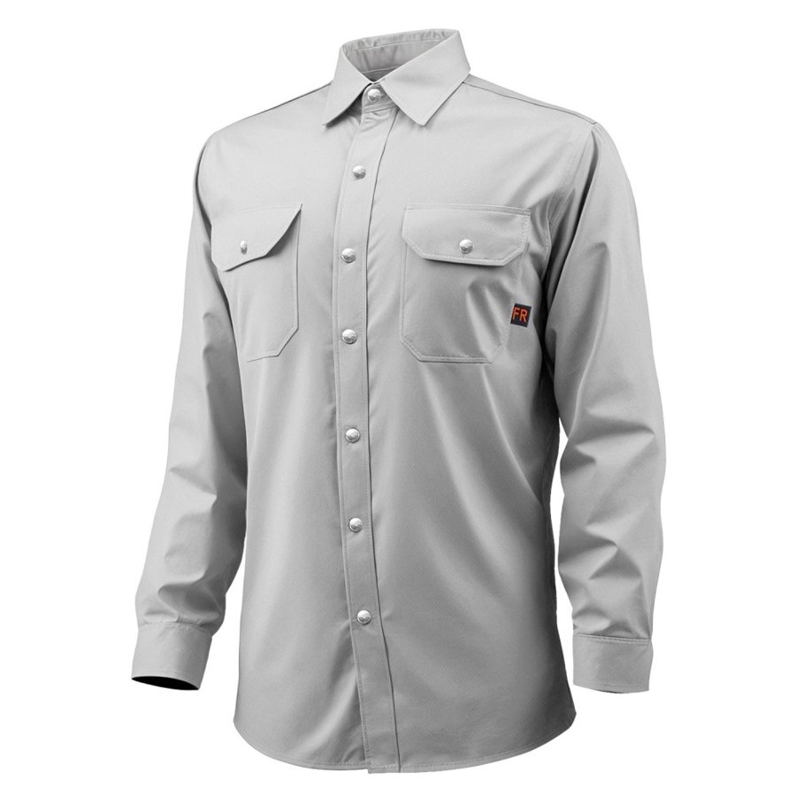 VEVOR FR Welding Jacket - L Size, 7oz. Flame-Resistant Cotton Welding Jacket, Machine Washable Heat-Resistant Safety Jacket with Metal Snap Buttons & Adjustable Cuff, Meet ATPV 9.2 Cal/cm² Arc Rating