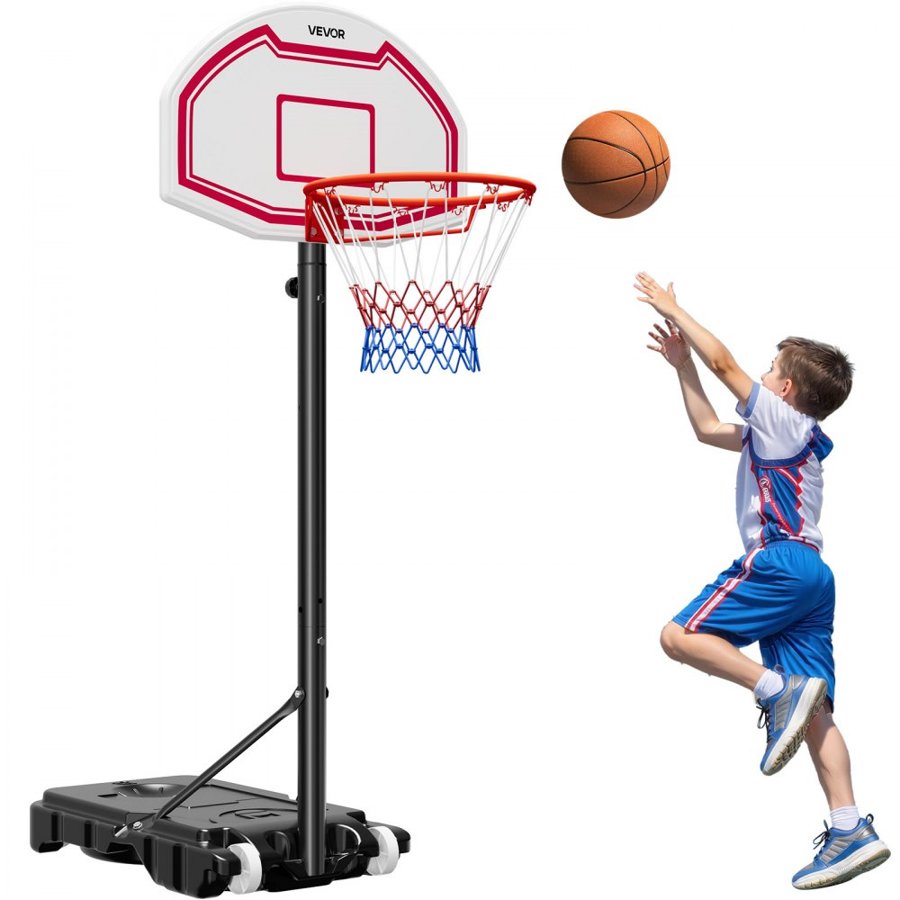 VEVOR Kid Basketball Hoop – 5.2 to 6.9 ft, Height Adjustable