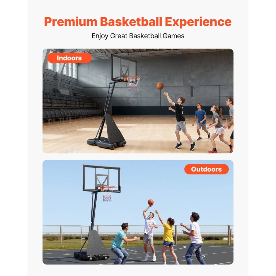 VEVOR Kids Outdoor Basketball Hoop – 10 ft, 50 Inch
