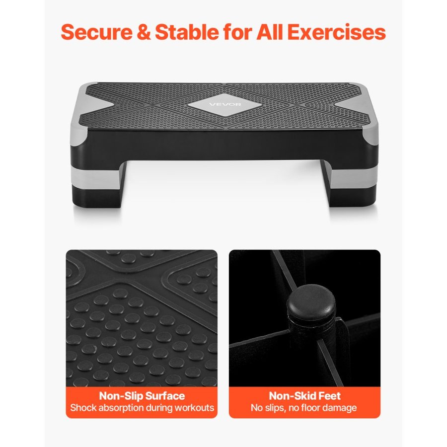 VEVOR Workout Risers – 28-Inch Step Deck, 4 Risers