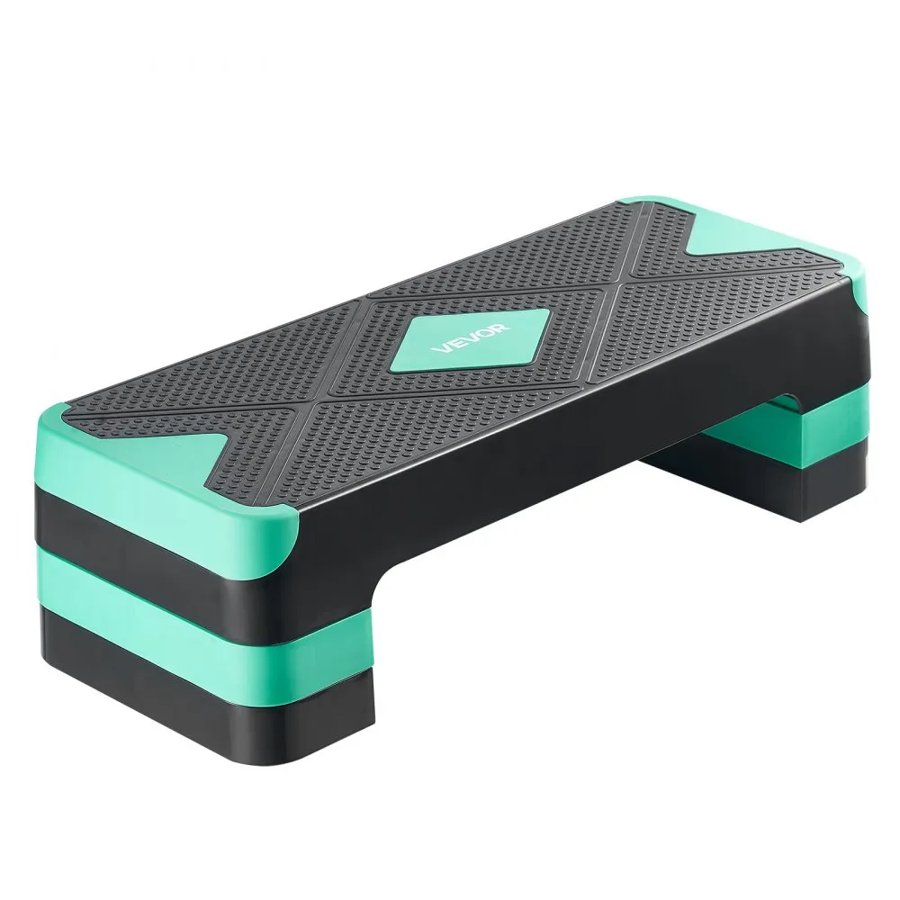 VEVOR Adjustable Aerobic Step – 28"×11", 550 lb, 4-8"