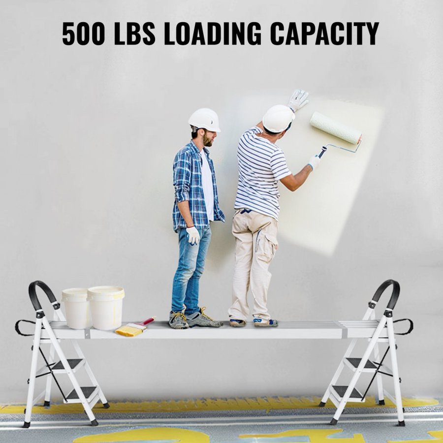 VEVOR Aluminum Work Plank Telescoping 8-13 ft/2.4-4 m 500 lb/226.8 kg Capacity Scaffold Plank