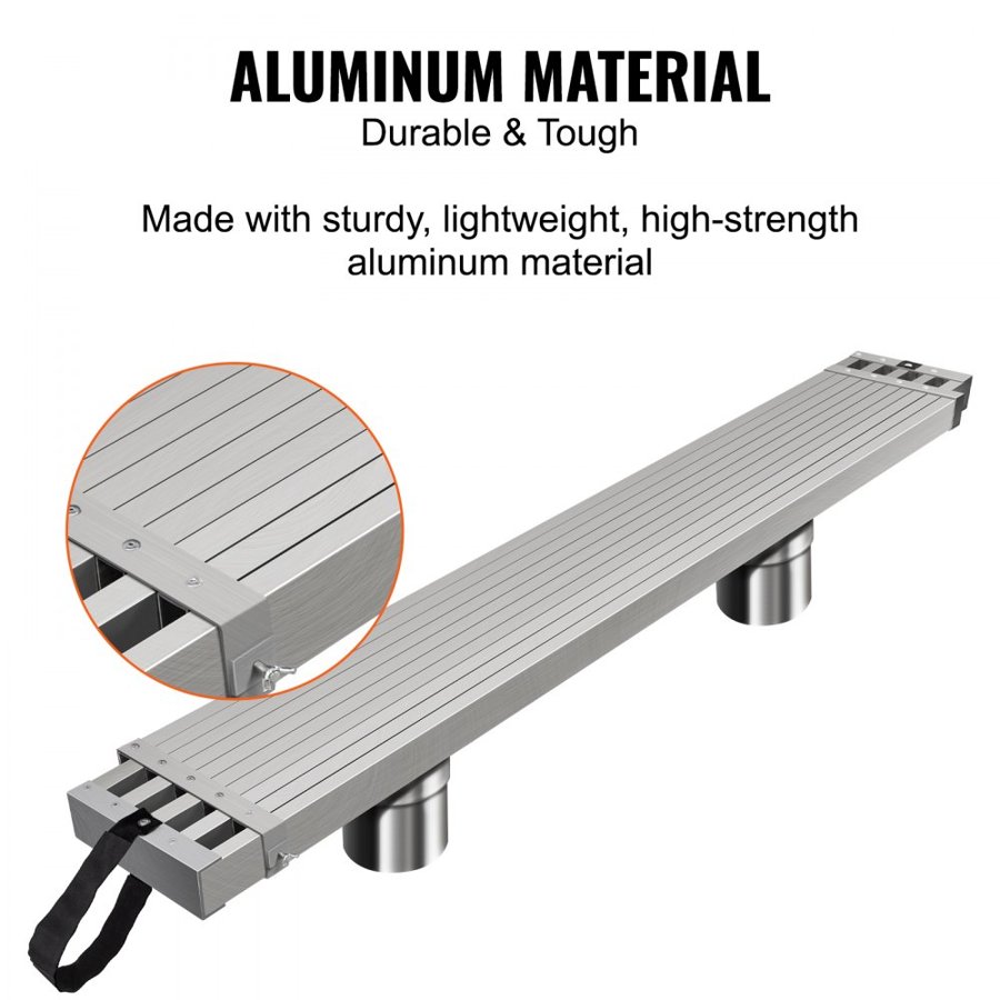 VEVOR Aluminum Work Plank Telescoping 8-13 ft/2.4-4 m 500 lb/226.8 kg Capacity Scaffold Plank