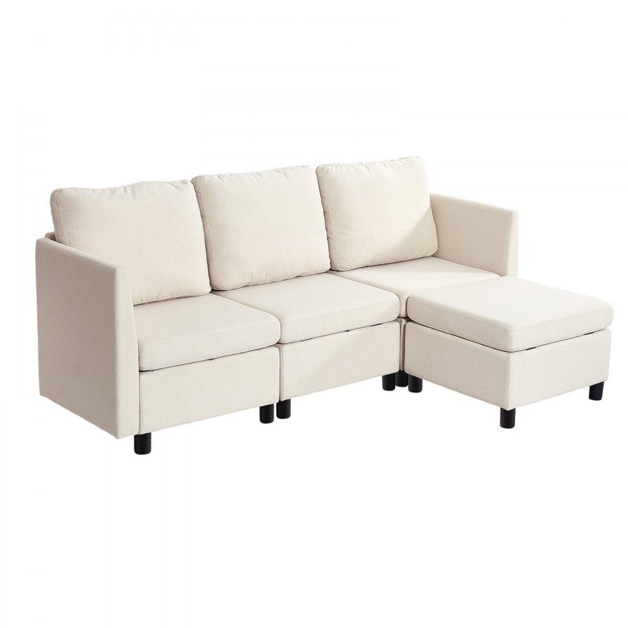 VEVOR 3-Seater Modular Sectional Sofa Couch –  250 lbs
