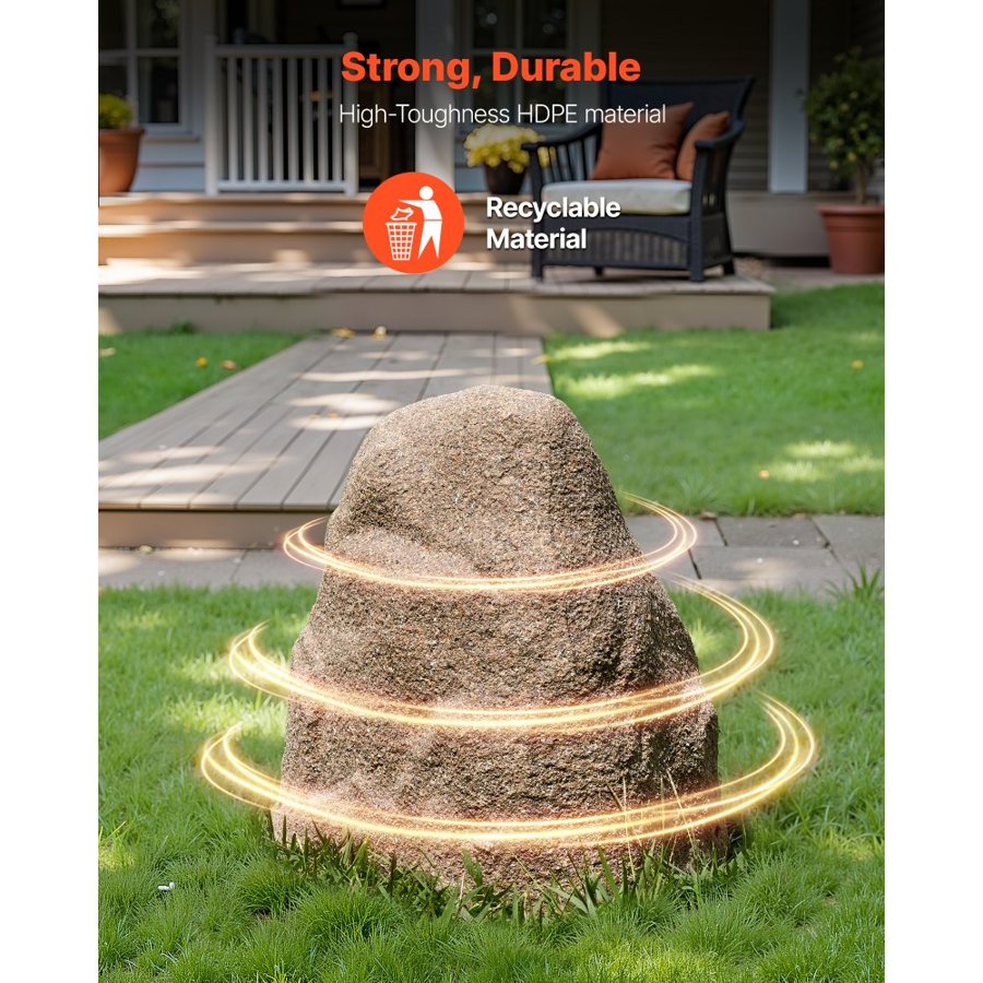 VEVOR Fake Rocks for Well Cover – Hollow, 2.34 lbs/1.06 kg