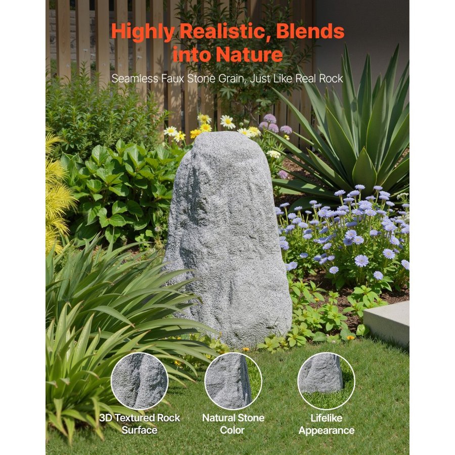 VEVOR Hollow Landscaping Rocks – 14x15x23", HDPE Cover
