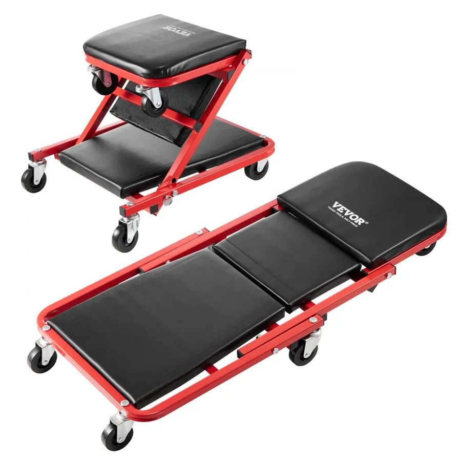 VEVOR Mechanic Creeper Stool – 36" Foldable Z, 300 lbs