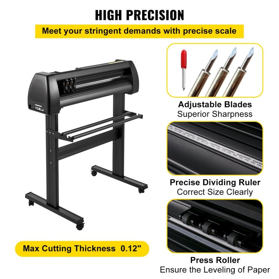VEVOR 870 mm Vinyl Cutter Machine Vinyl Plotter SignCut Software for Windows