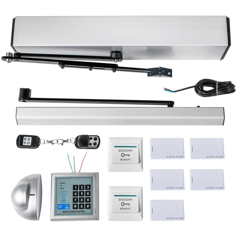 VEVOR 10 kg Electric Door Opener Closer 110-240V Automatic Door Opener Handicap Door Opener Automatic Swing Door Opener 50W Swing Door Opener 120 Degrees Adjustable Aluminum Alloy