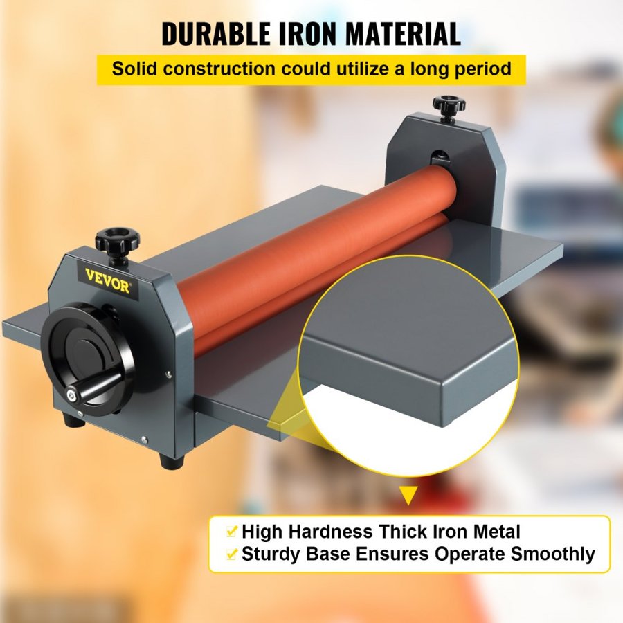 VEVOR 39" 1000MM Manual Cold Roll Laminator Vinyl Photo Film Mounting Laminating Machine Cold Roll Laminating Machine
