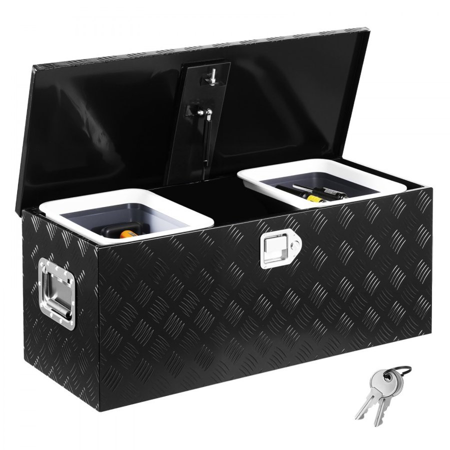 VEVOR Black Truck Bed Toolbox – 35.4 x 14.6 x 14.6 Inch