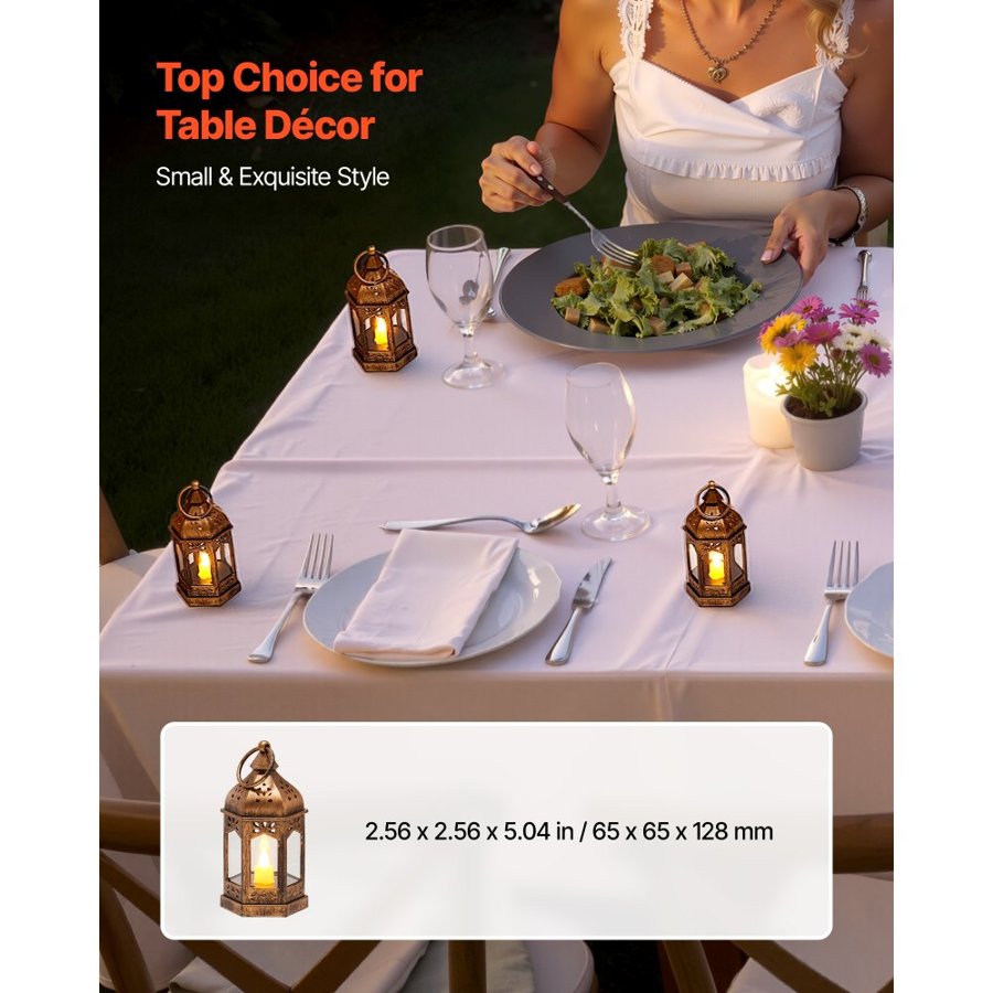 VEVOR Led Candle Lanterns – 12 Pcs, 2.56×5.04 In, 120h