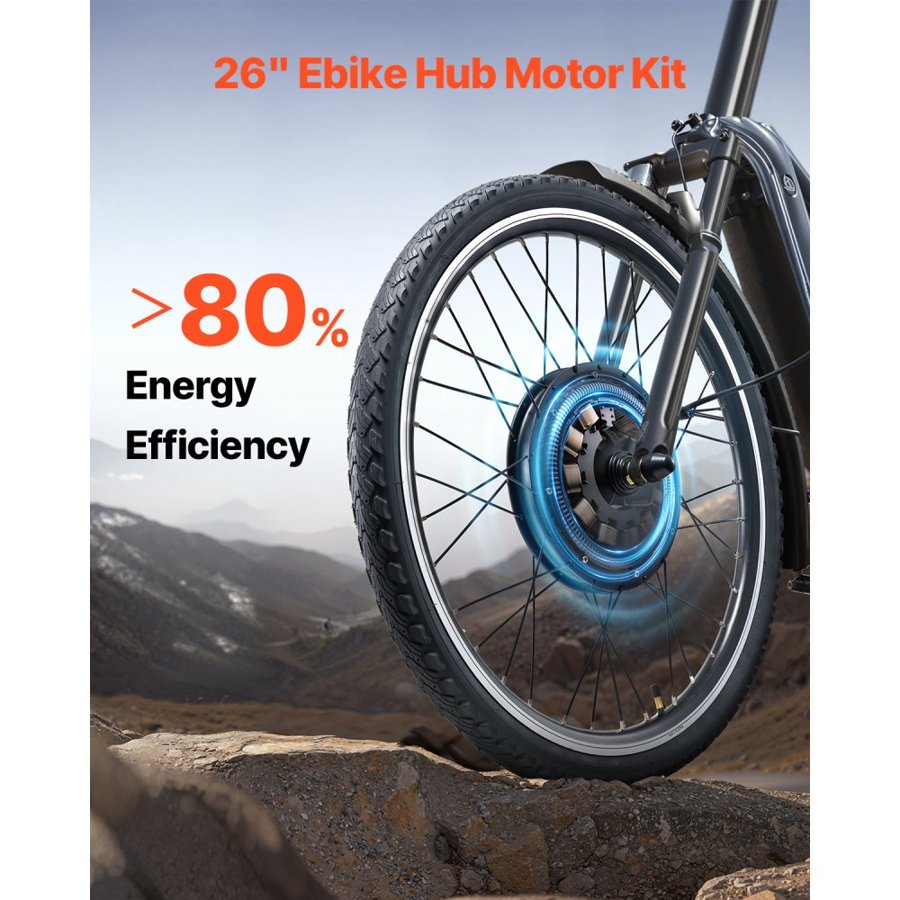 VEVOR 26" Electric Bike Conversion Kit – 1000W Motor